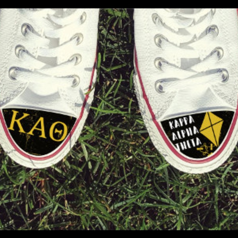Kappa Alpha Theta toe cap shoe decal sticker